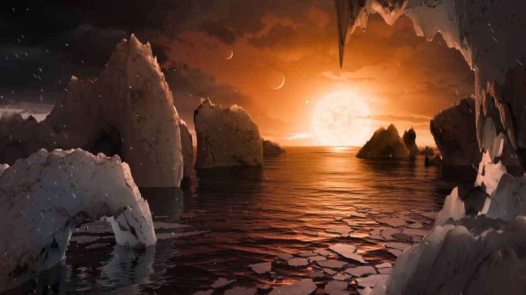 Surface of TRAPPIST-1f (Image Credit: NASA/JPL-Caltech)