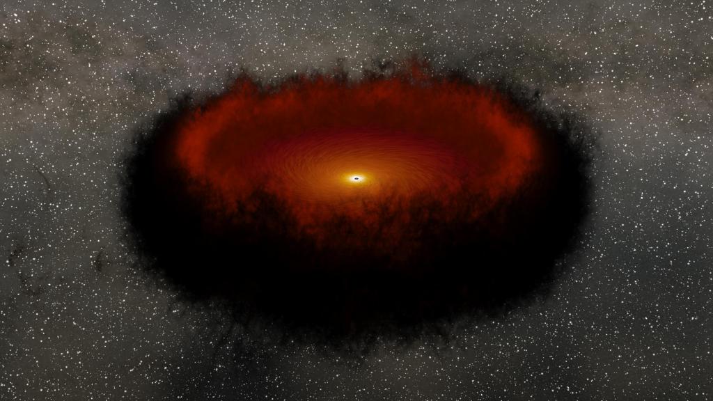 Echo Mapping in a Black Hole Accretion Disk and Torus (Animation) (Image Credit: NASA/JPL-Caltech)