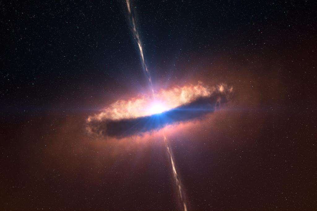 Disk Around a Massive Baby Star (Artist's Concept) (Image Credit: ESO/L. Calçada)