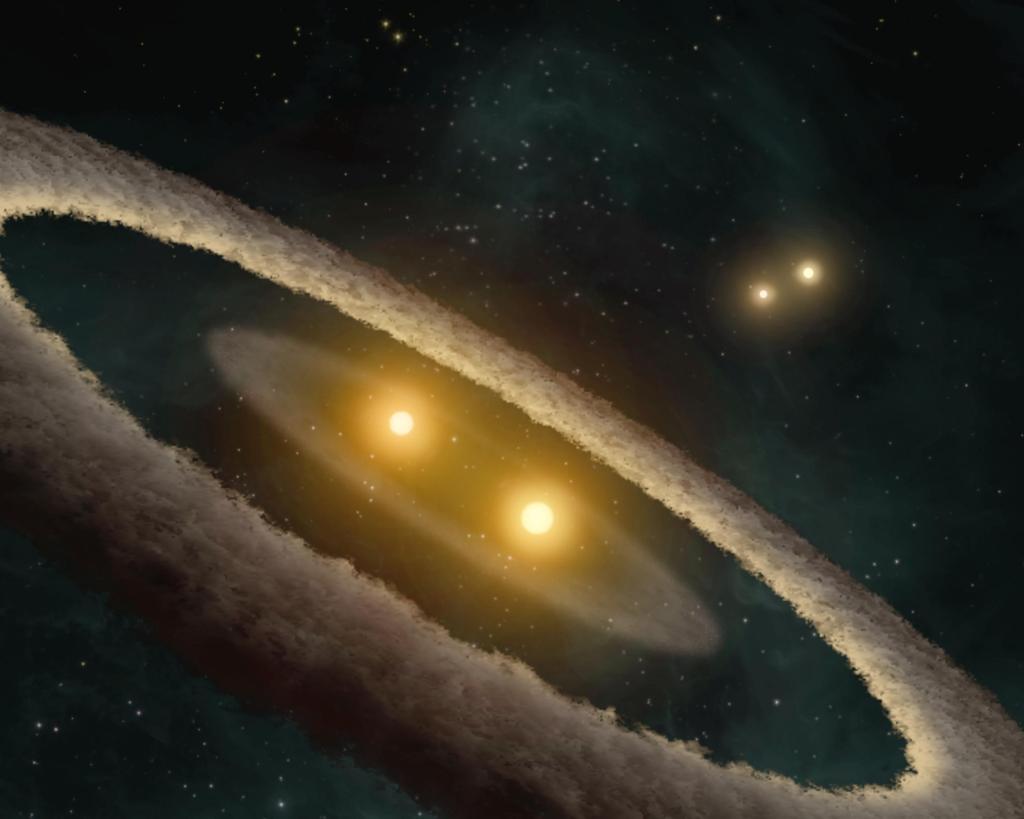 Evidence for Strange Stellar Family (Artist Concept) (Image Credit: NASA/JPL-Caltech/UCLA)