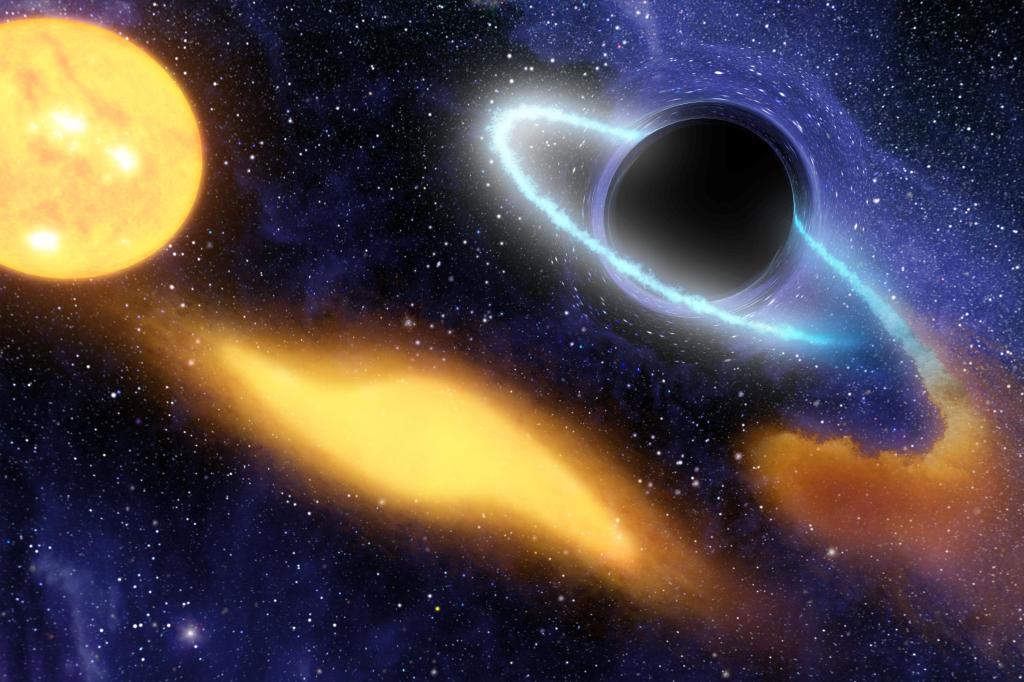Black Hole Grabs Starry Snack (Artist Concept) (Image Credit: NASA/JPL-Caltech