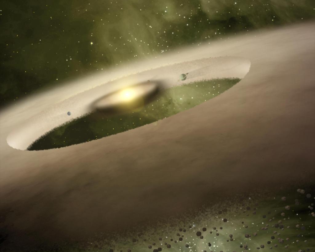UX Tau A (Artist Concept) (Image Credit: NASA/JPL-Caltech)