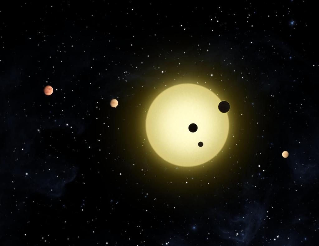 Kepler-11 Planetary System (Artist Concept) (Image Credit: NASA/Ames/JPL-Caltech)