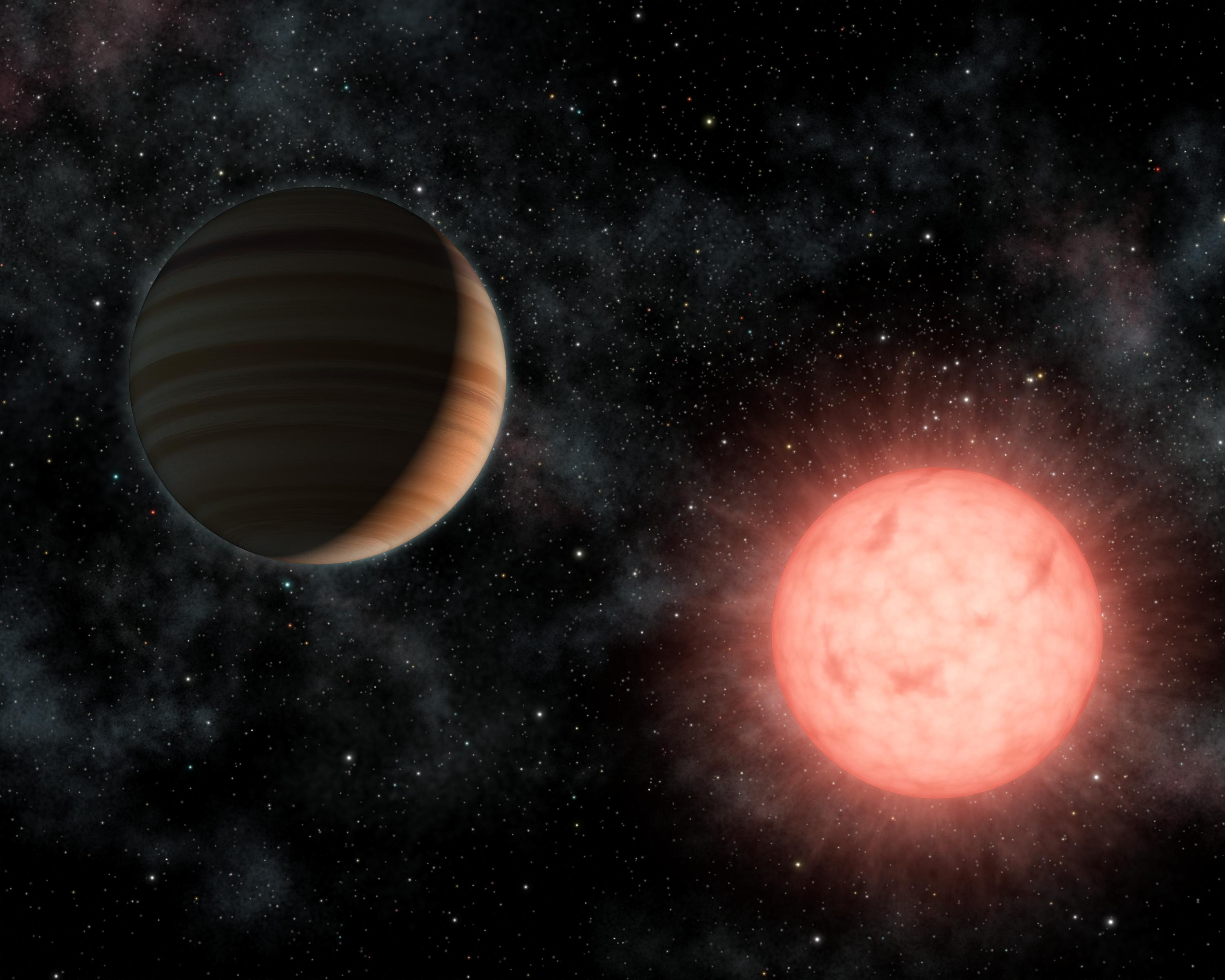 A Planet as Big as its Star (Artist Concept) (Credit: NASA/JPL-Caltech)